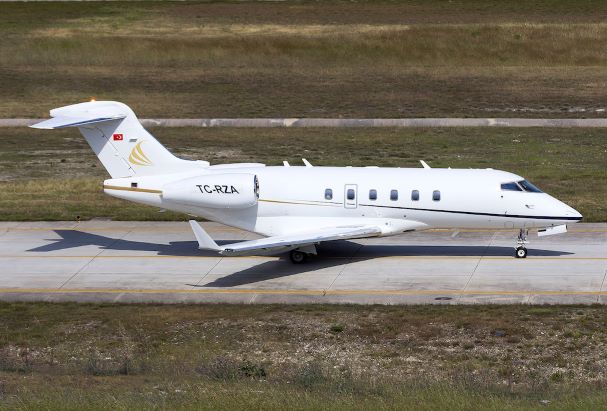 TC-RZA, the private jet used during the escape of ousted Nissan chairman Carlos Ghosn from Japan to Lebanon through Turkey. (Reuters)