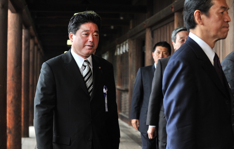 Mikio Shimoji, a member of the House of Representatives, the lower chamber of the Diet, Japan's parliament, plans to decide whether to resign as a lawmaker before the Jan. 20 start of the ordinary Diet session. (AFP/file)