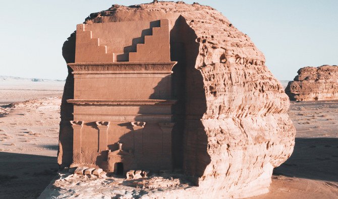 A view of the ruins of the ancient city of AlUla.