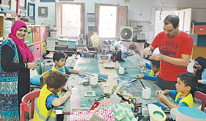 Enas Khamis’ Cairo workshop spreads the recycling message. (Supplied)