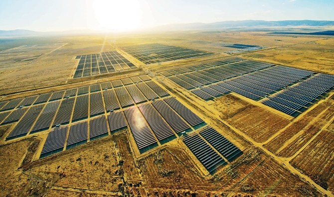 The value of solar-power projects in the MENA region is estimated at between $5 billion and $7.5 billion. By 2024, that figure is expected to approach $15 billion to $20 billion. (Shutterstock)