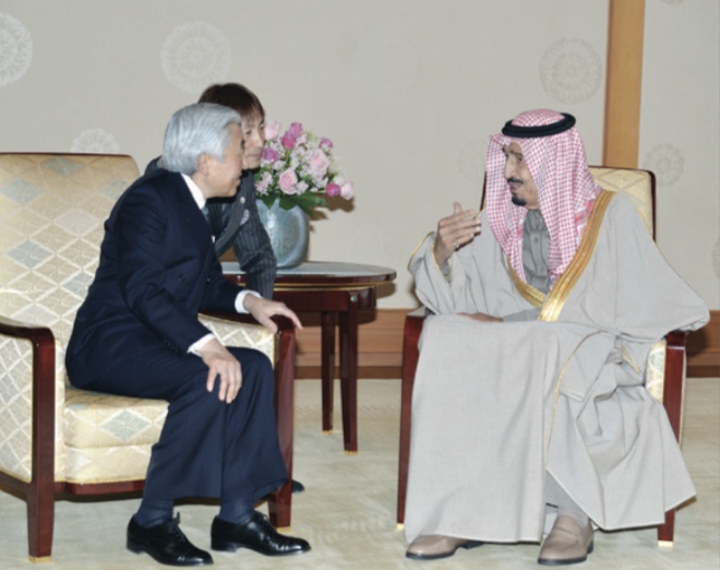 2014 King Salman bin Abdulaziz's visit Japan when he was Crown Prince ,  source: King Abdulaziz Foundation for Research and Archives (Darah)