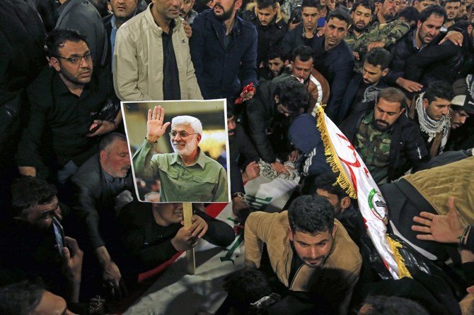 UK Foreign Secretary Dominic Raab said the US had a right to self-defense in killing Iranian military commander Qassem Soleimani. (AFP)
