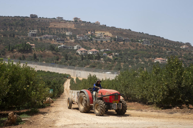 Israel’s military said it began construction of an underground defense system Sunday along its northern frontier with Lebanon to protect against cross-border tunnels. (File/AP)