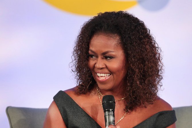 Michelle Obama won an award for Best Spoken Word Album, for the audiobook of her memoir “Becoming.” (AFP)