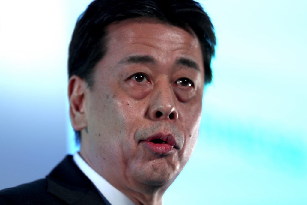 New Chief Executive Makoto Uchida apologized to shareholders for having “allowed the misconduct” of Ghosn. (AFP)