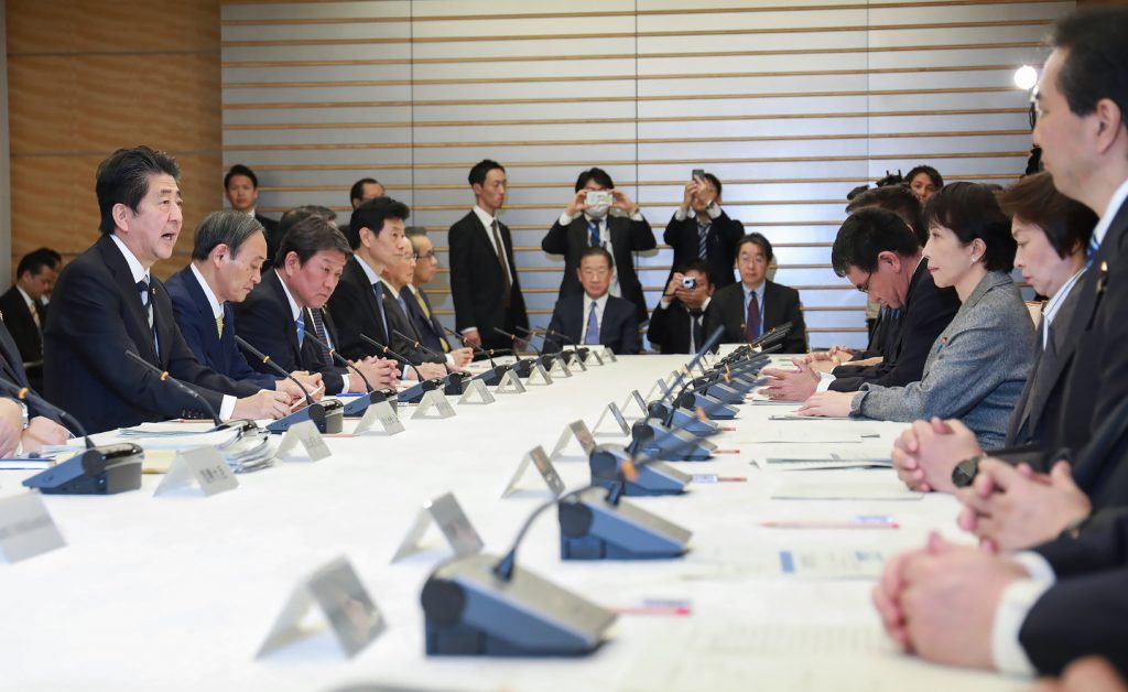 Prime Minister Shinzo Abe told his government on Sunday to draw up quickly a comprehensive basic policy to contain the spread of the novel coronavirus in Japan. (AFP)