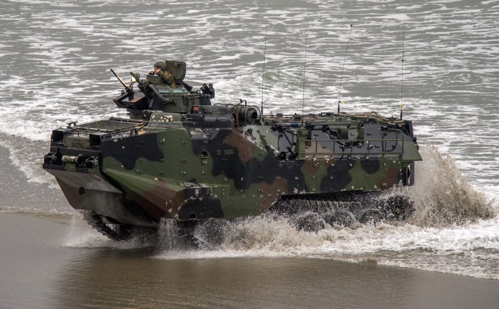 Through the Iron Fist drill at the Marine Corps' Camp Pendleton, the two countries aim to enhance their capabilities to cooperate in island defense. (AFP)