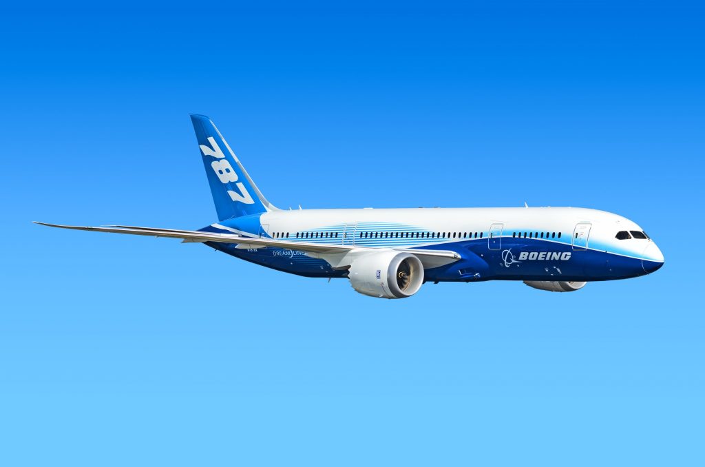 Boeing Company Boeing 787 Dreamliner. (Shutterstock)
