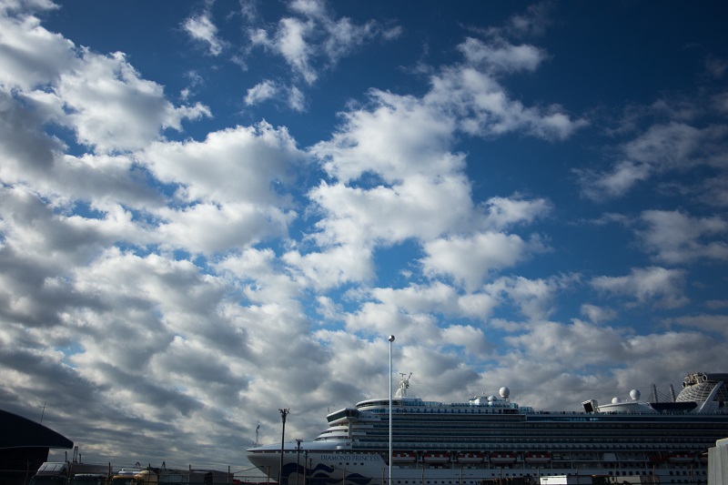 The Diamond Princess was placed in a 14-day quarantine by Japanese authorities early this month after a man who had disembarked from the ship in Hong Kong was confirmed to have the coronavirus. (Arab News)