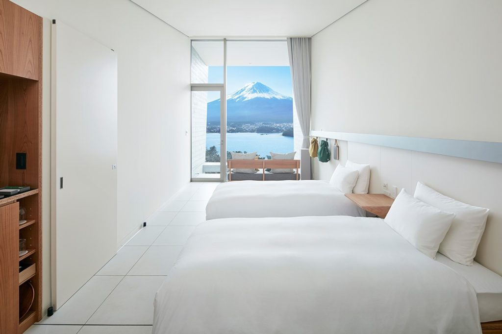  Hoshinoya Fuji Cabin interior, (Mount Fuji), Japan. (Hoshinoya Fuji)