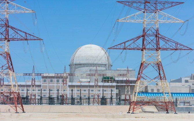 The UAE nuclear regulator ‘has approved the issuance’ of the operating license for the first of four reactors at the plant. (Emirates Nuclear Energy Corporation)
