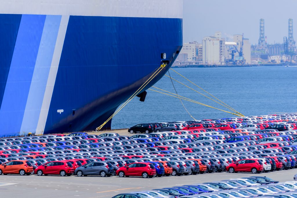 Export Terminal at Daikoku wharf, Yokohama, Japan. (AFP)