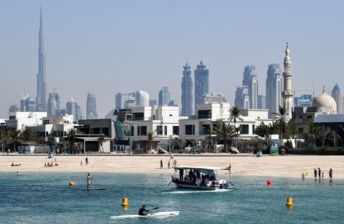 Dubai hopes to attract 11 million foreign visitors for the six-month Expo 2020 that begins in October, but may be impacted if coronavirus-related travel issues linger. (AFP)