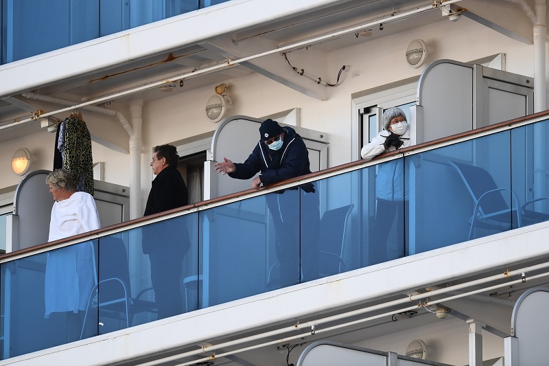 Elderly people and those with chronic diseases may be able to disembark from the ship on Wednesday or later, the officials said. (AFP/file)
