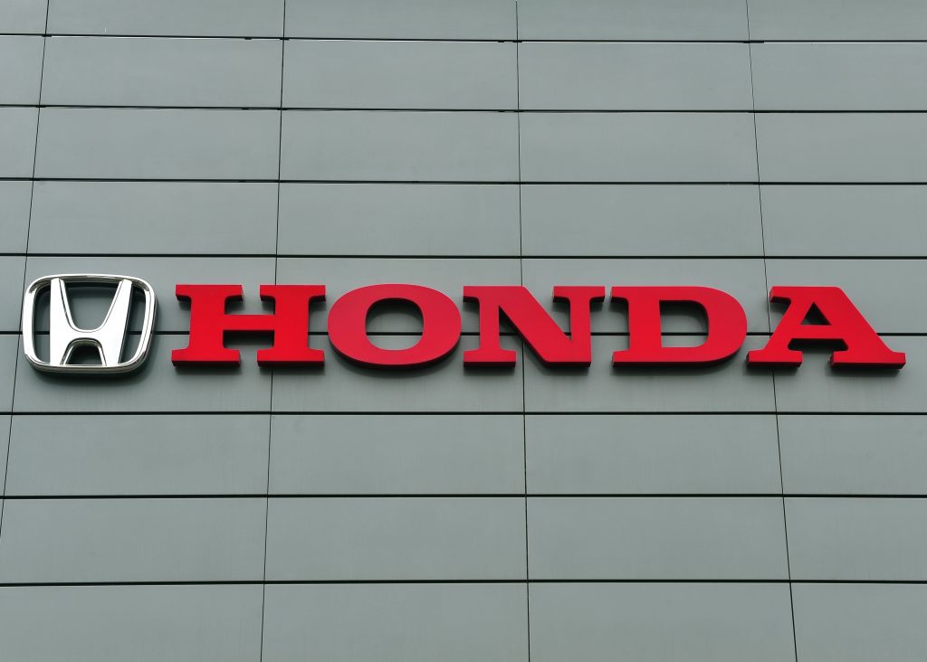 Logo of Japanese automotive manufacturer Honda. (Shutterstock)