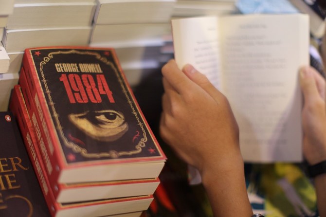 George Orwell’s books, especially 1984 and Animal Farm, have been scarily prophetic. (AFP)