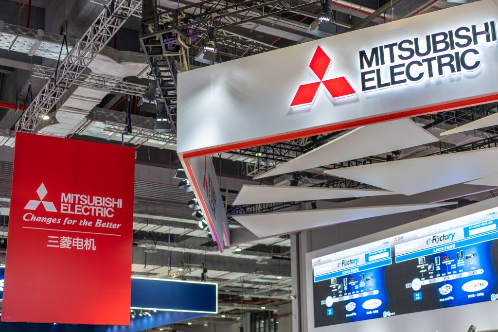 Mitsubishi Electric industry in China industrial expo. (Shutterstock)