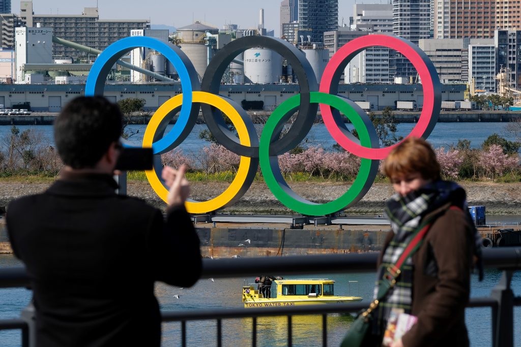 The Tokyo Olympic and Paralympic Games organizing committee is considering suspending events if an earthquake registering upper 6 or higher on the Japanese seismic intensity scale occurs the same day. (AFP)