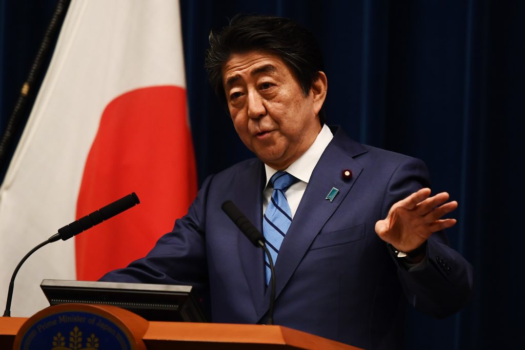 Japanese Prime Minister Shinzo Abe said Saturday the current situation of the new coronavirus epidemic does not warrant him to declare a state of emergency under a revised law. (AFP)