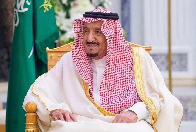 King Salman announced the donation to the WHO on Monday. (Bandar Al-Jaloud/ Saudi Royal Palace / AFP)