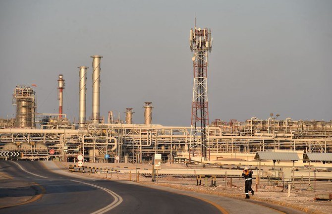 A general view of Saudi Aramco's Abqaiq oil processing plant is seen In this file photo taken on September 20, 2019. (AFP)