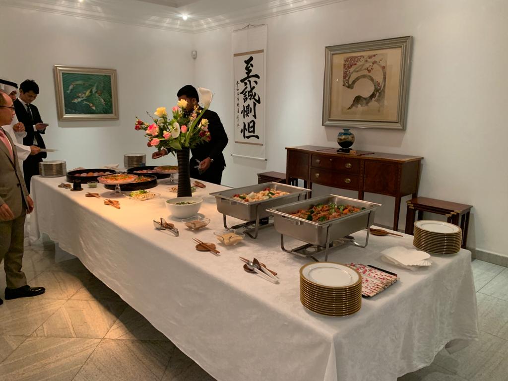 Japan’s Consul General to Dubai Akima Umezawa hosted a dinner to thank the close friends of Japan at his residence in the UAE March 9. (AN photo)