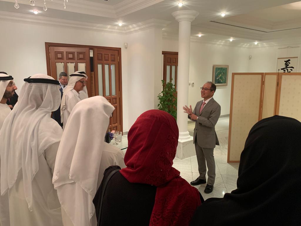 Japan’s Consul General to Dubai Akima Umezawa hosted a dinner to thank the close friends of Japan at his residence in the UAE March 9. (AN photo)