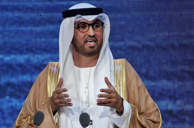 “We are in a position to supply the market with over four million barrels per day in April,” Sultan Ahmed Al-Jaber, ADNOC’s group chief executive, said in a statement. (AFP)