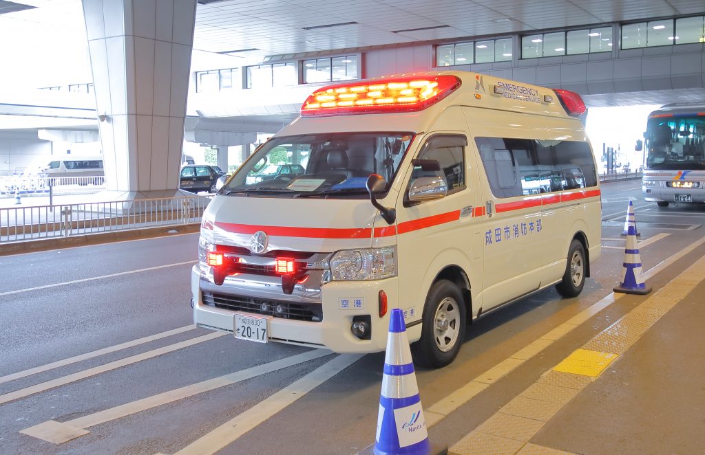 Ambulance paramedic car in Tokyo Japan, Dec. 10, 2018. (AFP)
