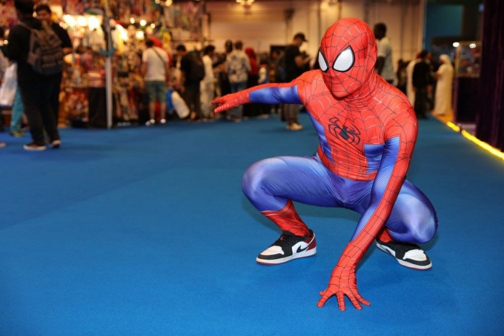 This cosplayer’s Spidey senses were tingling. (Arab News)