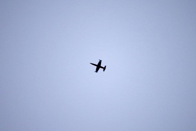 A Turkish fighter jet downed a Syrian regime warplane over the northwestern Idlib province. (AFP)