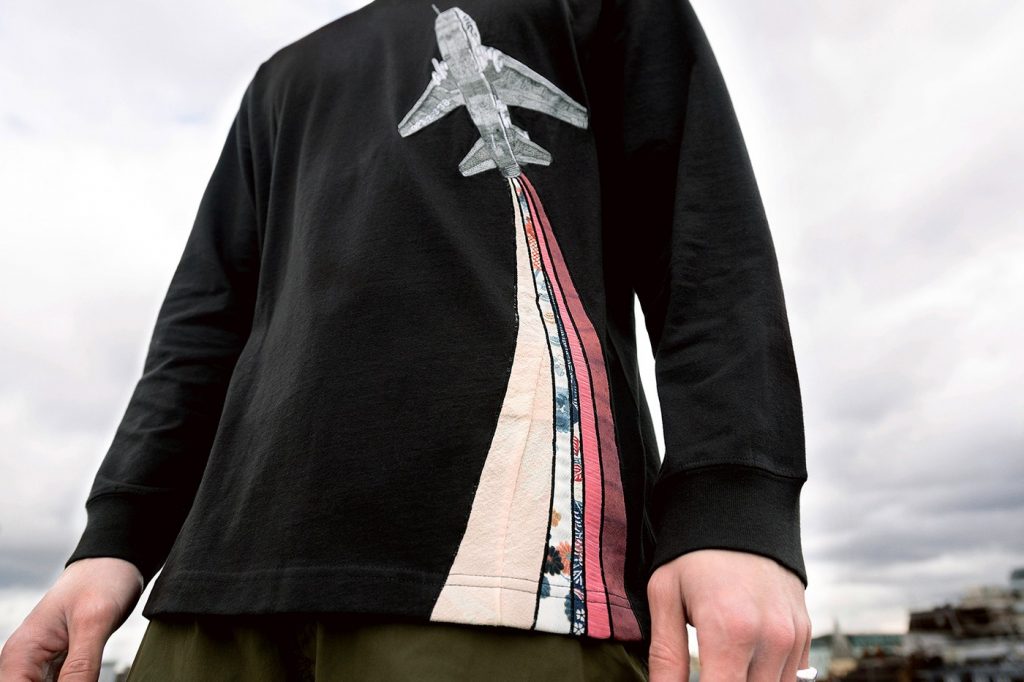 Maharishi long sleeved T-shirt from Vapour Trail Collection. (photo courtesy of Maharishi)