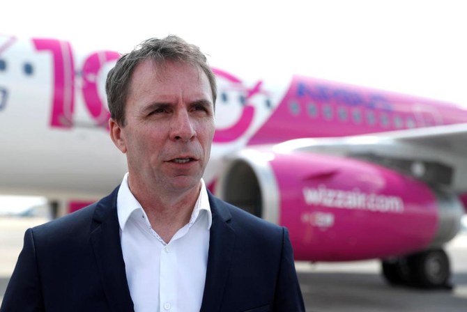 CEO of Wizz Air Jozsef Varadi at Budapest airport, Hungary. (Reuters)