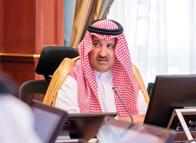 Madinah Governor Prince Faisal bin Salman presided over a meeting of the city’s Hajj committee on Saturday. (SPA)