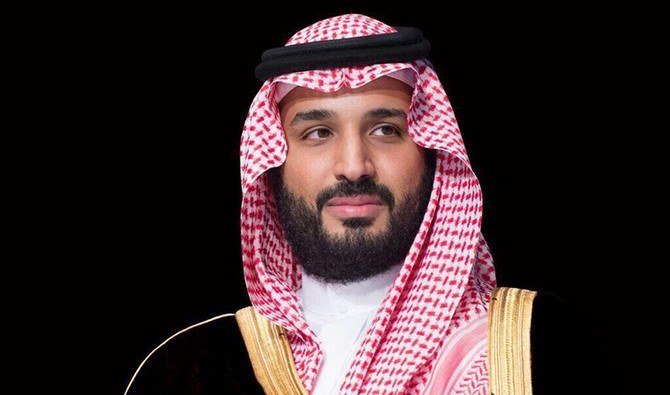 Crown Prince Mohammed bin Salman discussed the pandemic with the British Prime Minister Boris Johnson. (SPA)