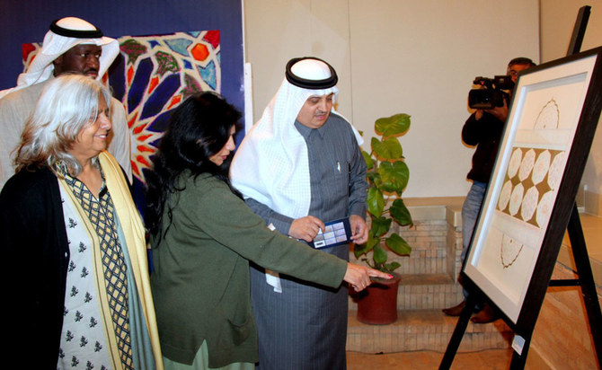 The exhibition was inaugurated by Saudi Ambassador to Pakistan Nawaf bin Said Al-Malki and Dr. Fouzia Saeed, director general of the PNCA. (Supplied)