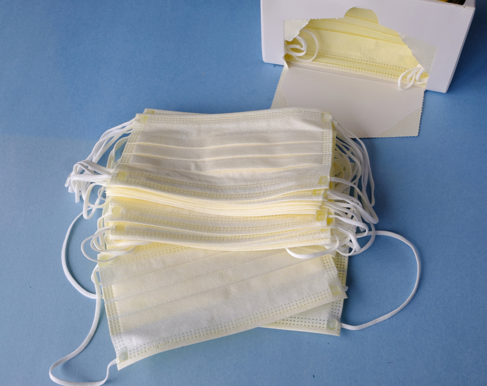 A Shizuoka prefectural assembly member said Monday he has sold sets of face masks for a total of 8.88 million yen. (Shutterstock)