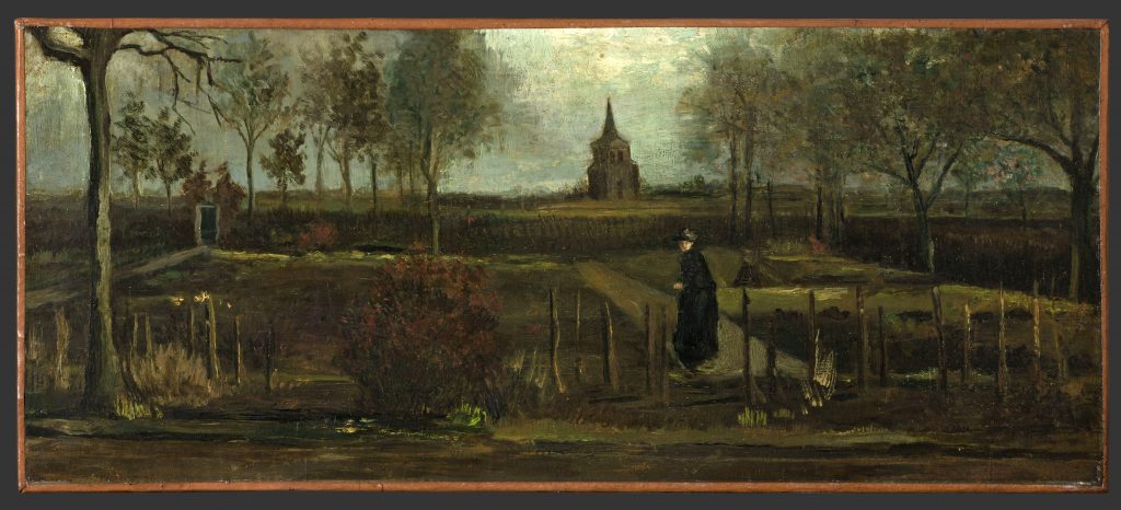 Spring Garden painting by Vincent van Gogh released by the Groningen Museum, March 30, 2020. (AFP)
