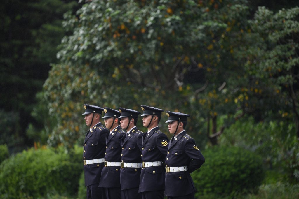 SDF members have been dispatched to Tokyo and other prefectures to act as liaisons with the local governments, Defense Minister Taro Kono said Monday. (AFP)