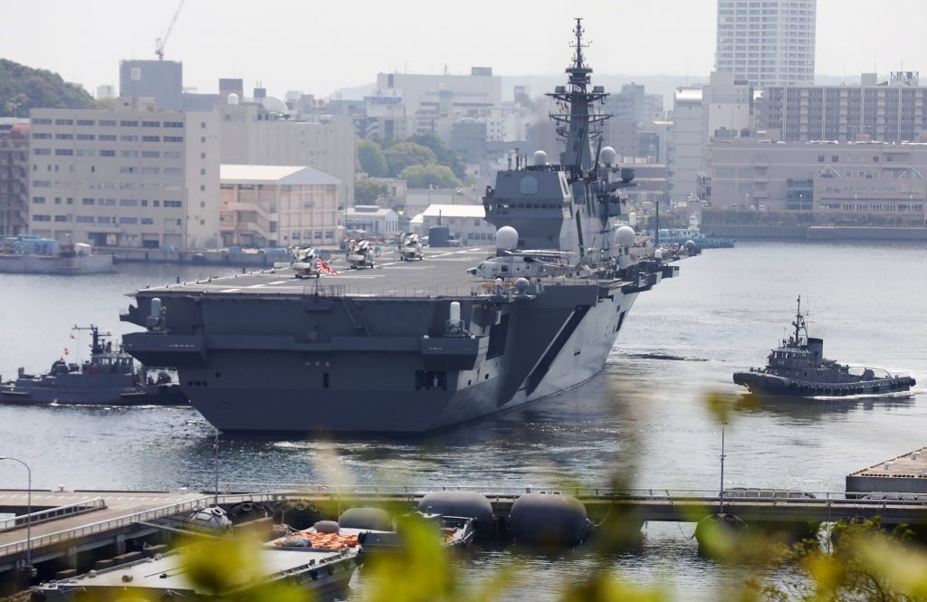 Disaster response exercises utilizing SDF vessels and commercial ferries have been conducted since 2013. (AFP)