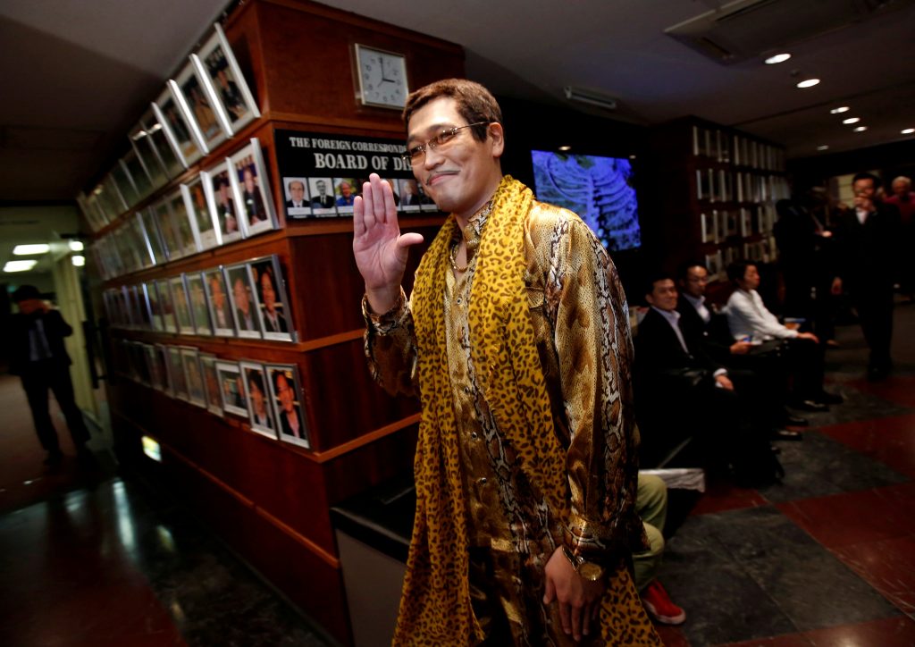 File picture of Japanese singer and song writer Pikotaro, also known by his comedian name Kosaka Daimaou or his real name Kazuhito Kosaka, at the Foreign Correspondents' Club of Japan in Tokyo, Japan October 28, 2016. (Reuters)