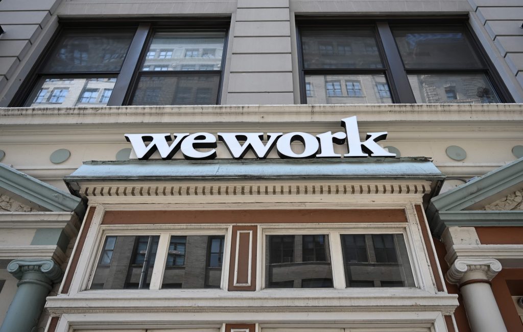 WeWork office in New York City. (File photo/ AFP) 