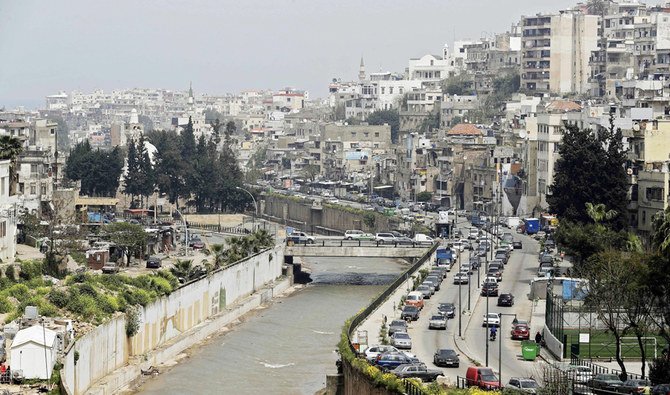 A general view of the northern Lebanese coastal city of Tripoli. Lebanon has taken strict measures to halt the spread of the coronavirus disease. (AFP)