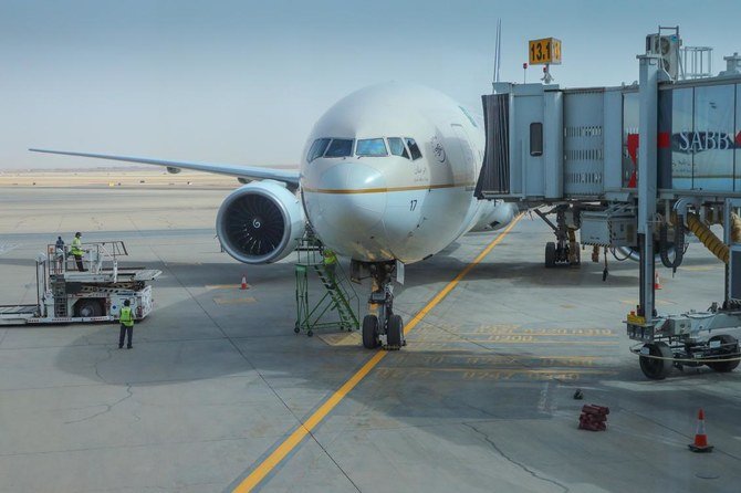Saudi citizens arrive in the Kingdom after being transported from Indonesia on an evacuation flight on April 10, 2020. (SPA)