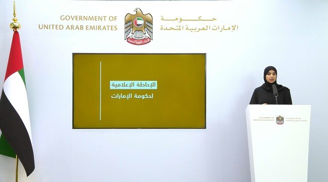UAE government spokesperson Dr. Amna Al-Dahhak Al-Shamsi confirmed 490 new coronavirus cases on Monday, April 27, 2020. (WAM)