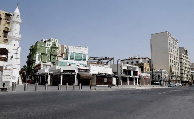 A 24-hour curfew has been imposed in seven neighborhoods in the Jeddah governorate to prevent the spread of coronavirus. (AFP)