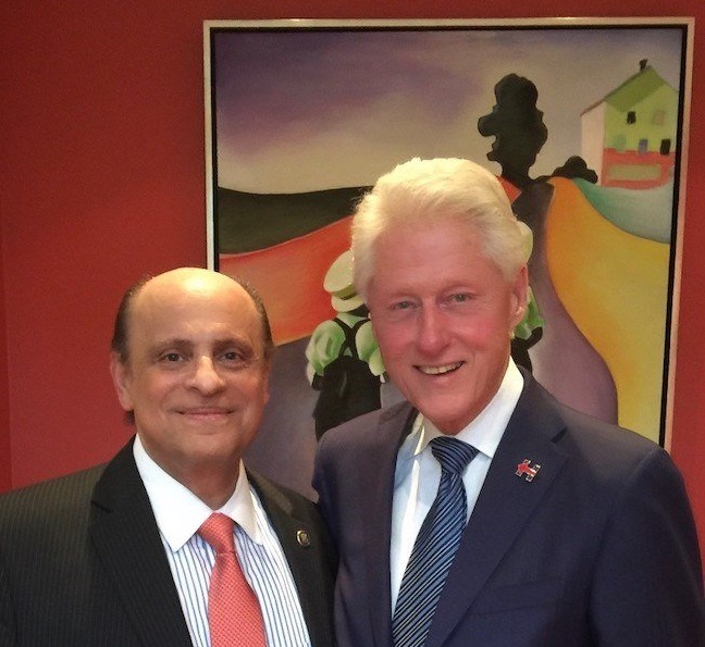 : Dr. Talal Nsouli with former US president Bill Clinton. (Supplied)