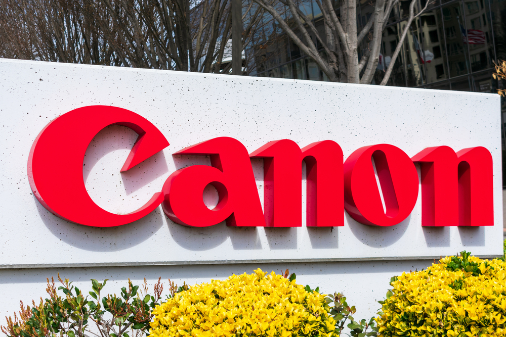 Canon saw sluggish sales of multifunctional printers for offices and cameras. (Shutterstock)