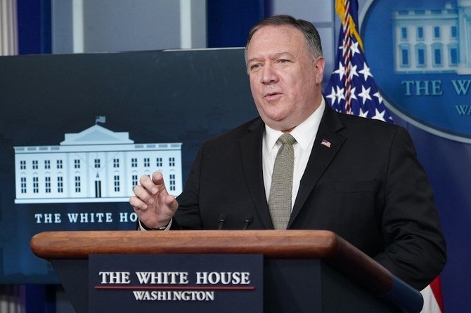 Pompeo spoke about the threats from Iran and the situation in Syria (AFP)